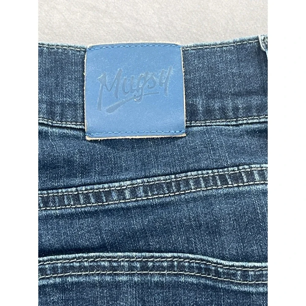 Mugsy Fultons Tapered Fit Jeans Mens 35x30 (Fits 35x27) Dark Rinse Preppy